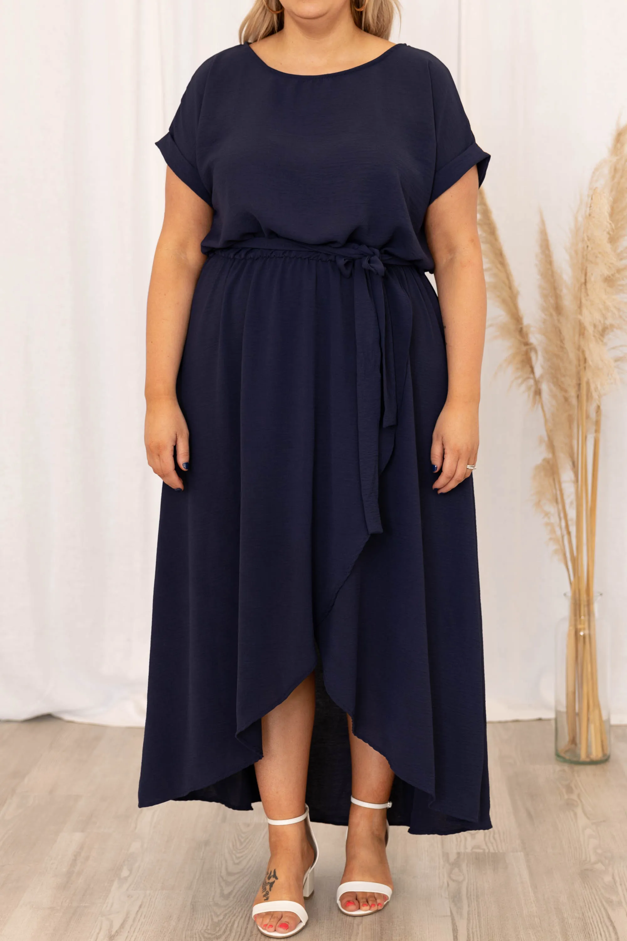 Leave 'Em Stunned Dress, Navy