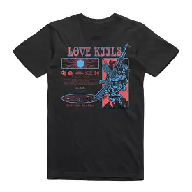 LOVE KILLS TEE BLK/OCN BLU