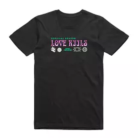 LOVE KILLS TEE BLK/PURP