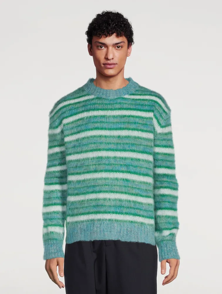 MARNI Mohair-Blend Striped Sweater