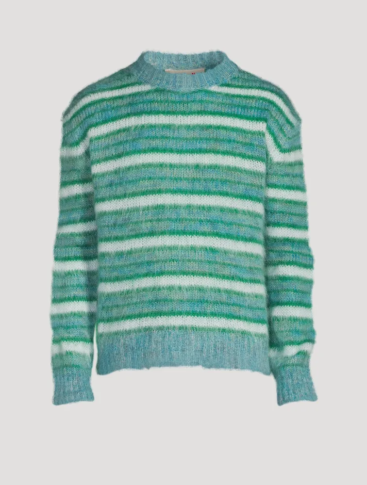 MARNI Mohair-Blend Striped Sweater