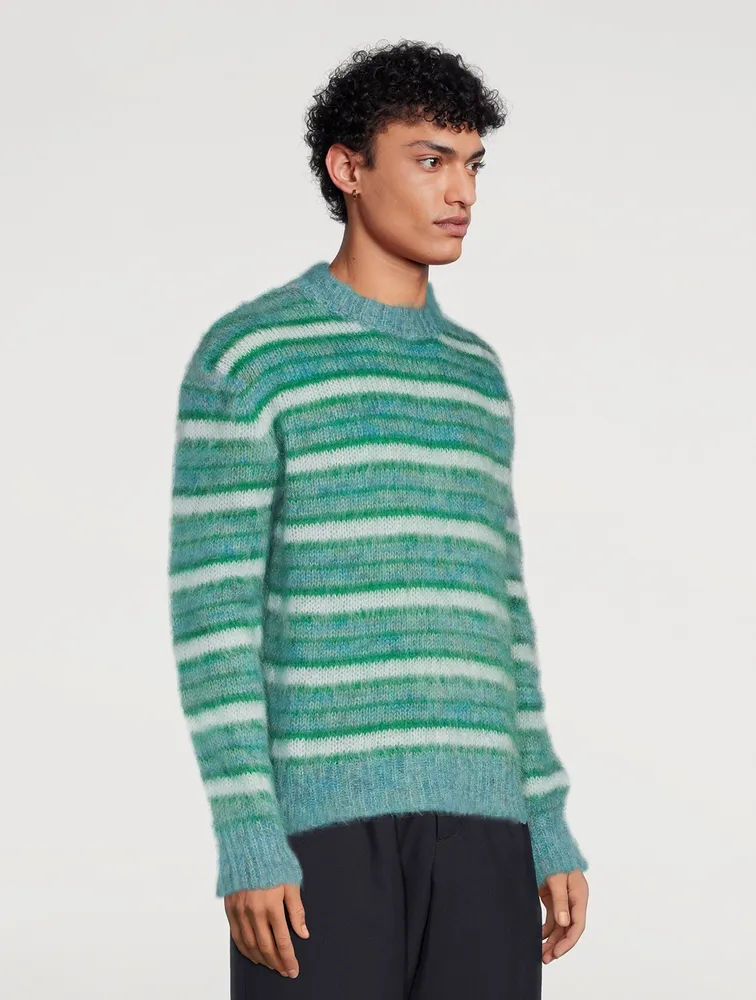 MARNI Mohair-Blend Striped Sweater