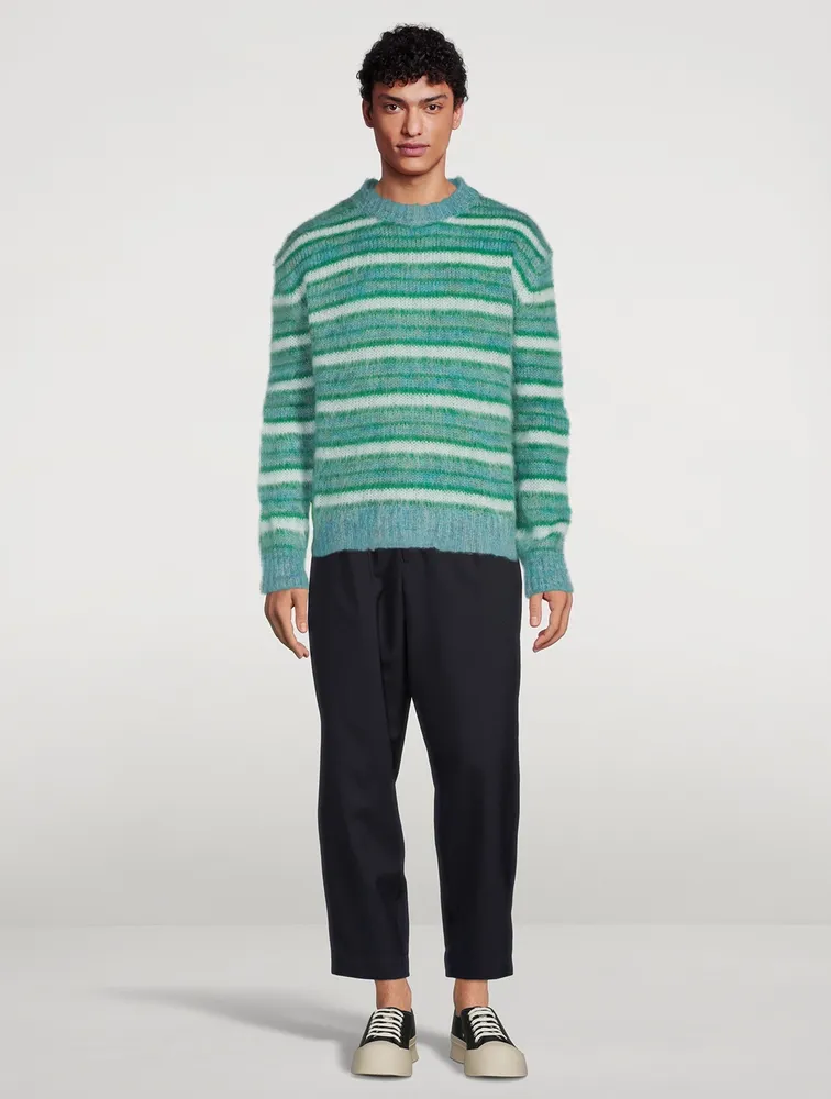 MARNI Mohair-Blend Striped Sweater