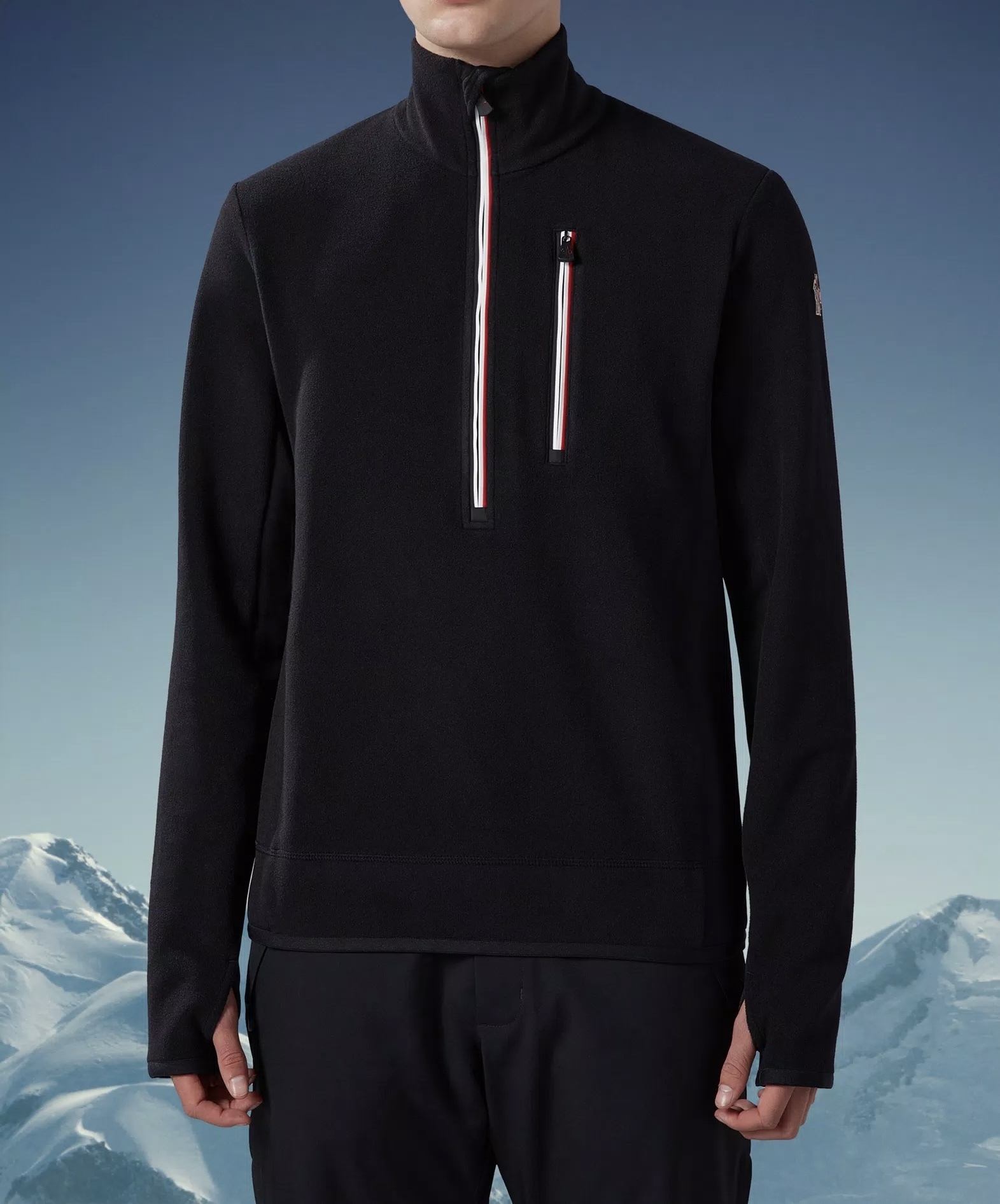 MONCLER  |Fleece Turtleneck Sweater