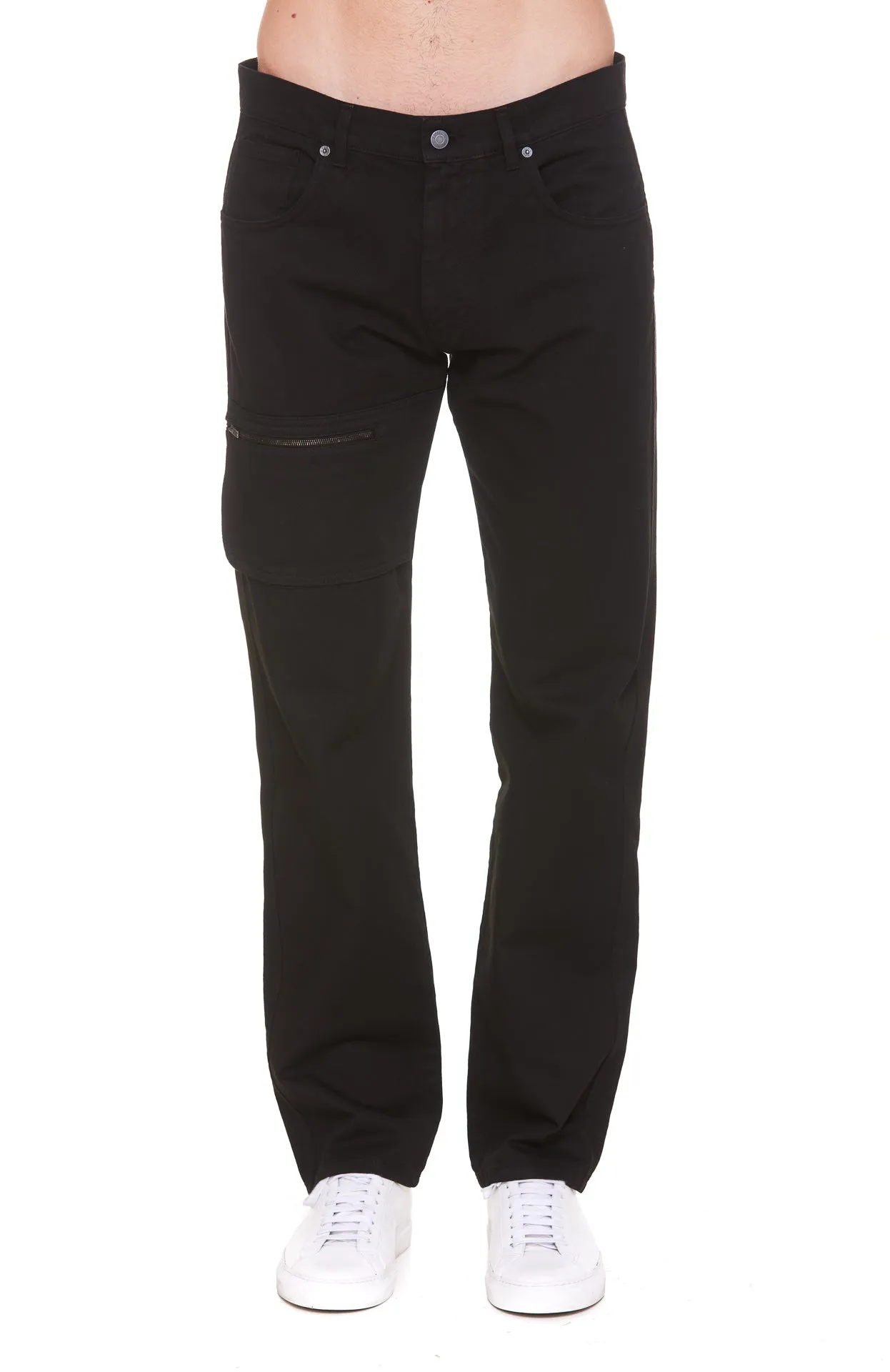 Moschino Straight-Leg Zip Detailed Pants