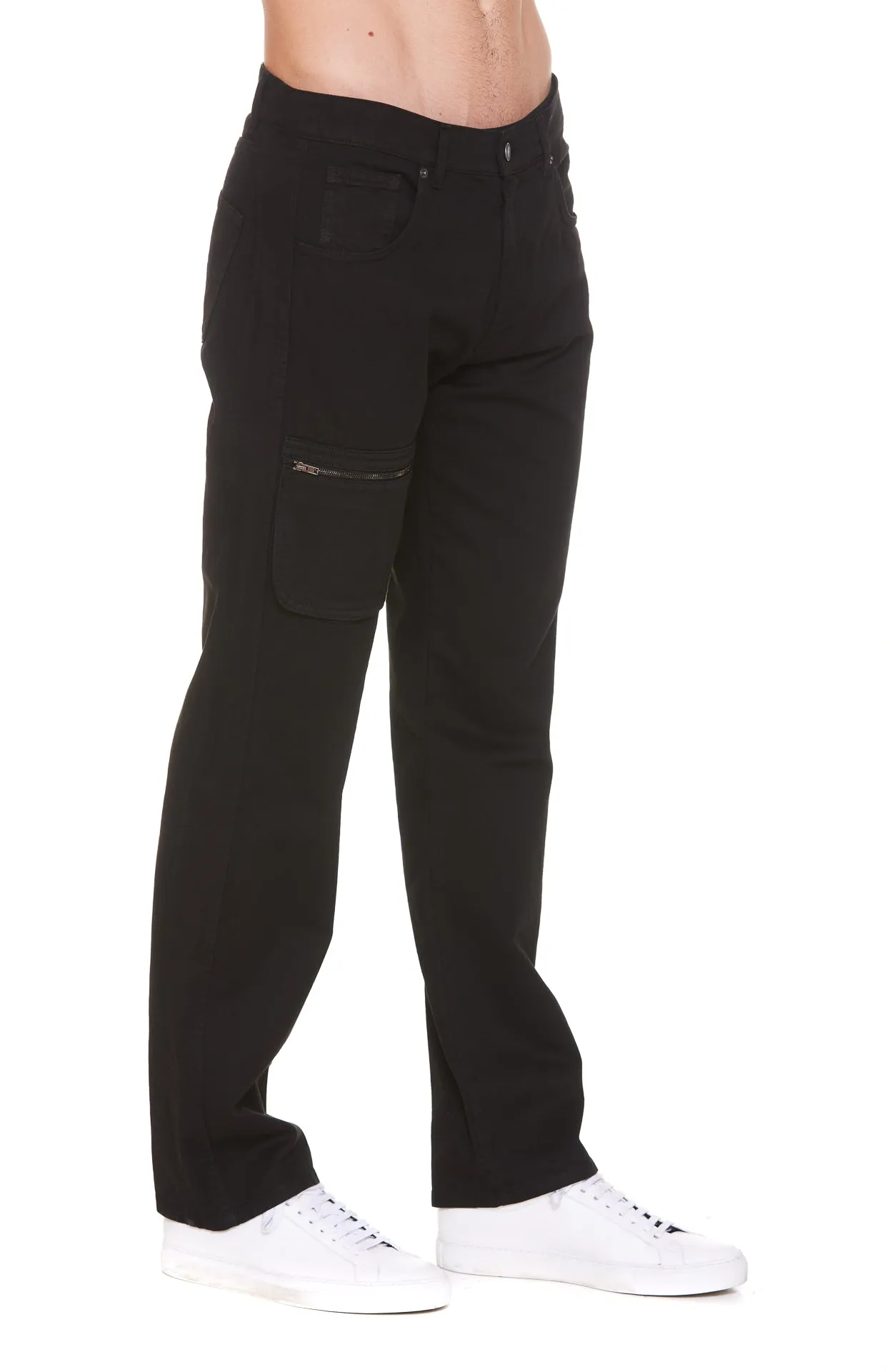 Moschino Straight-Leg Zip Detailed Pants