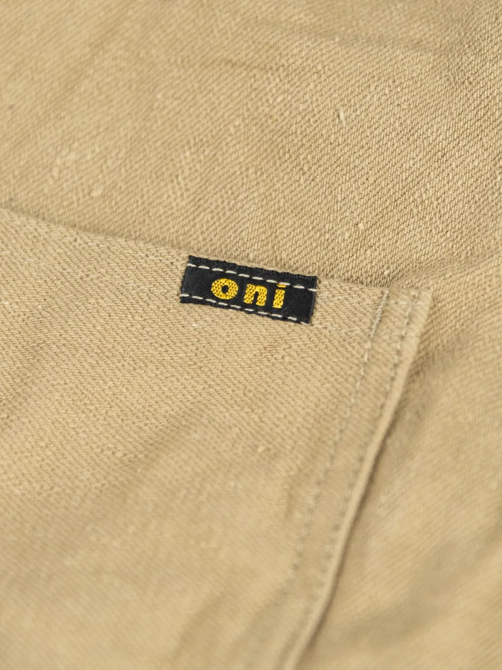 ONI Denim 03501-KHBESF Super Low Tension Khaki-Beige 12oz Coverall Jacket