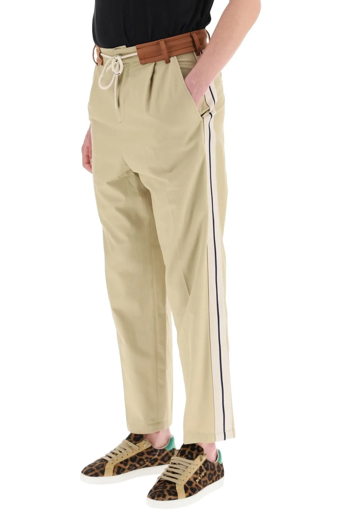 Palm Angels Side Stripe Drawstring Pants