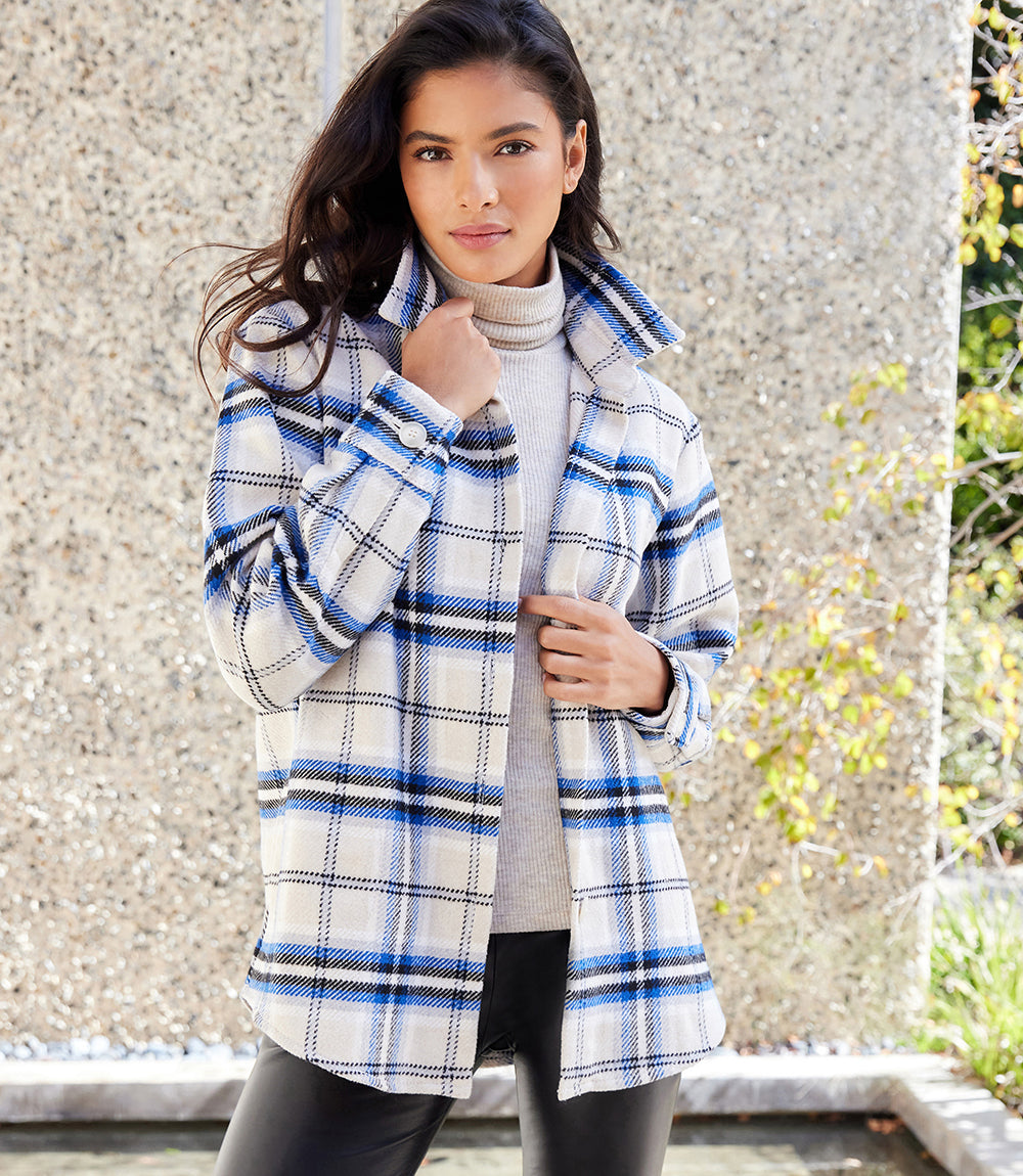 Plaid Shirt Jacket