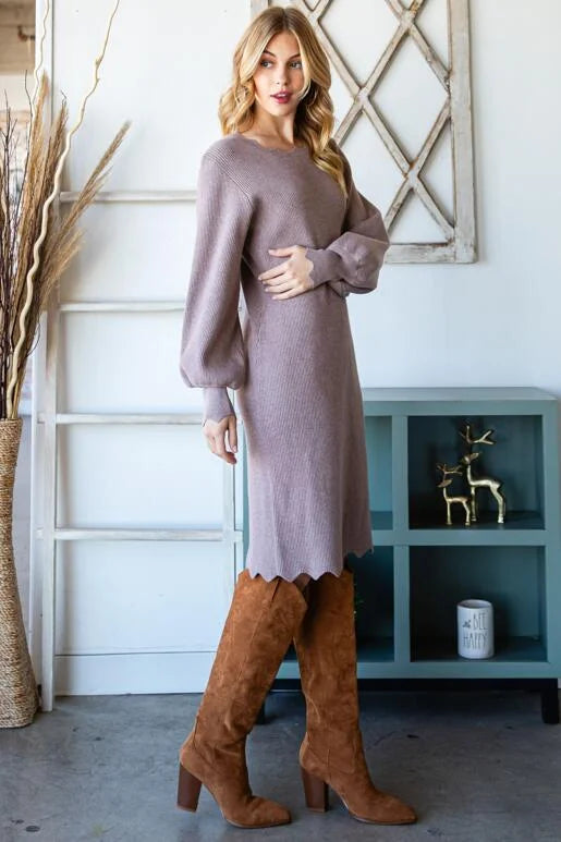 Positive Vibes Sweater Dress