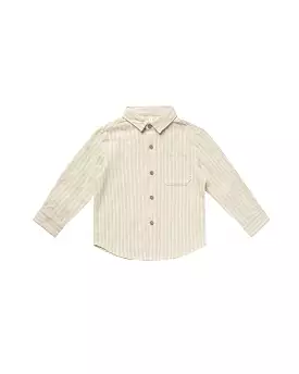 Rylee & Cru - Champagne Stripe Collared Shirt