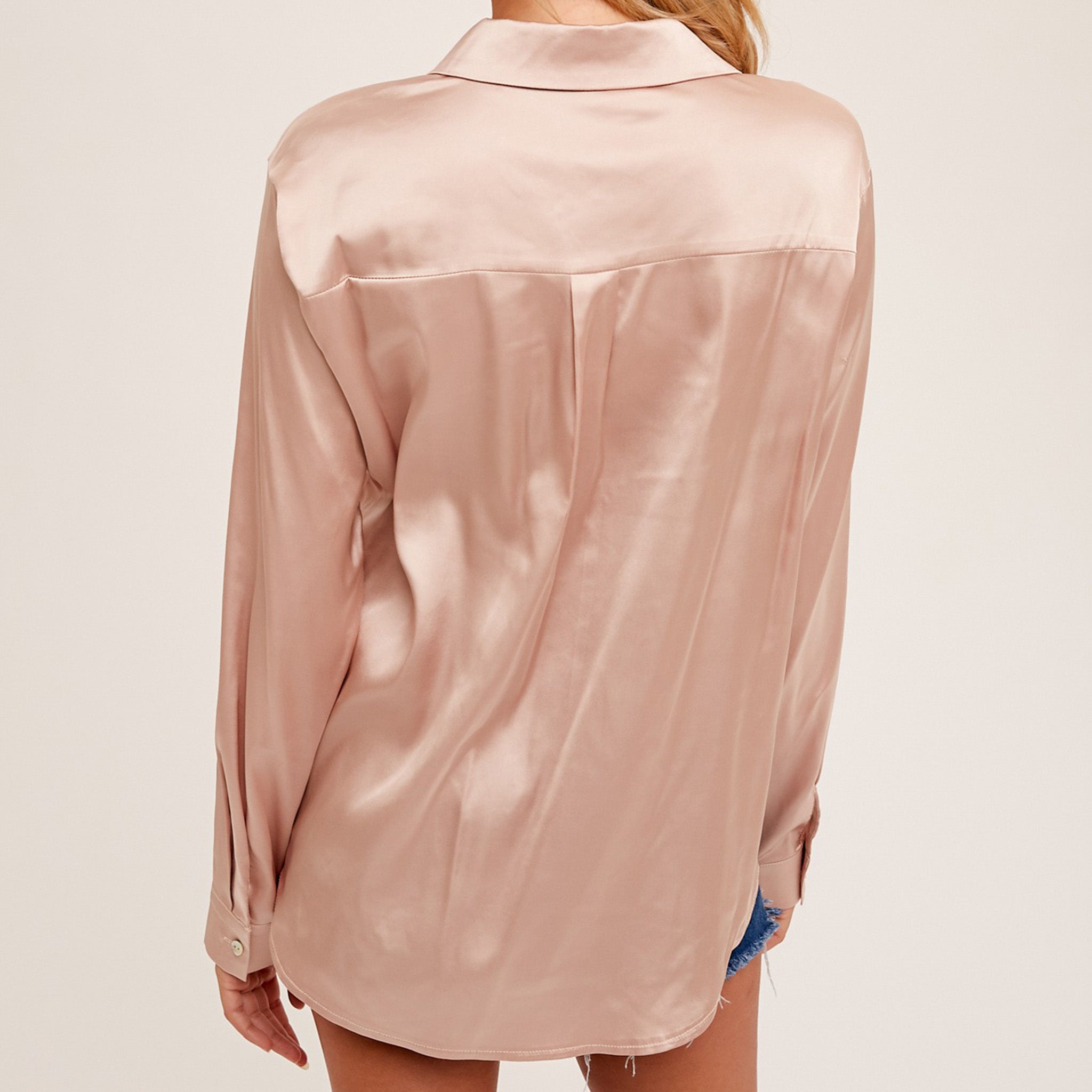 Satin Sequin Blouse