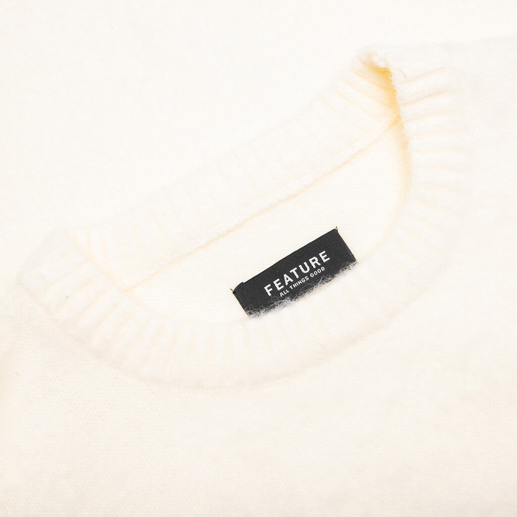 Script Logo Sweater - Cream