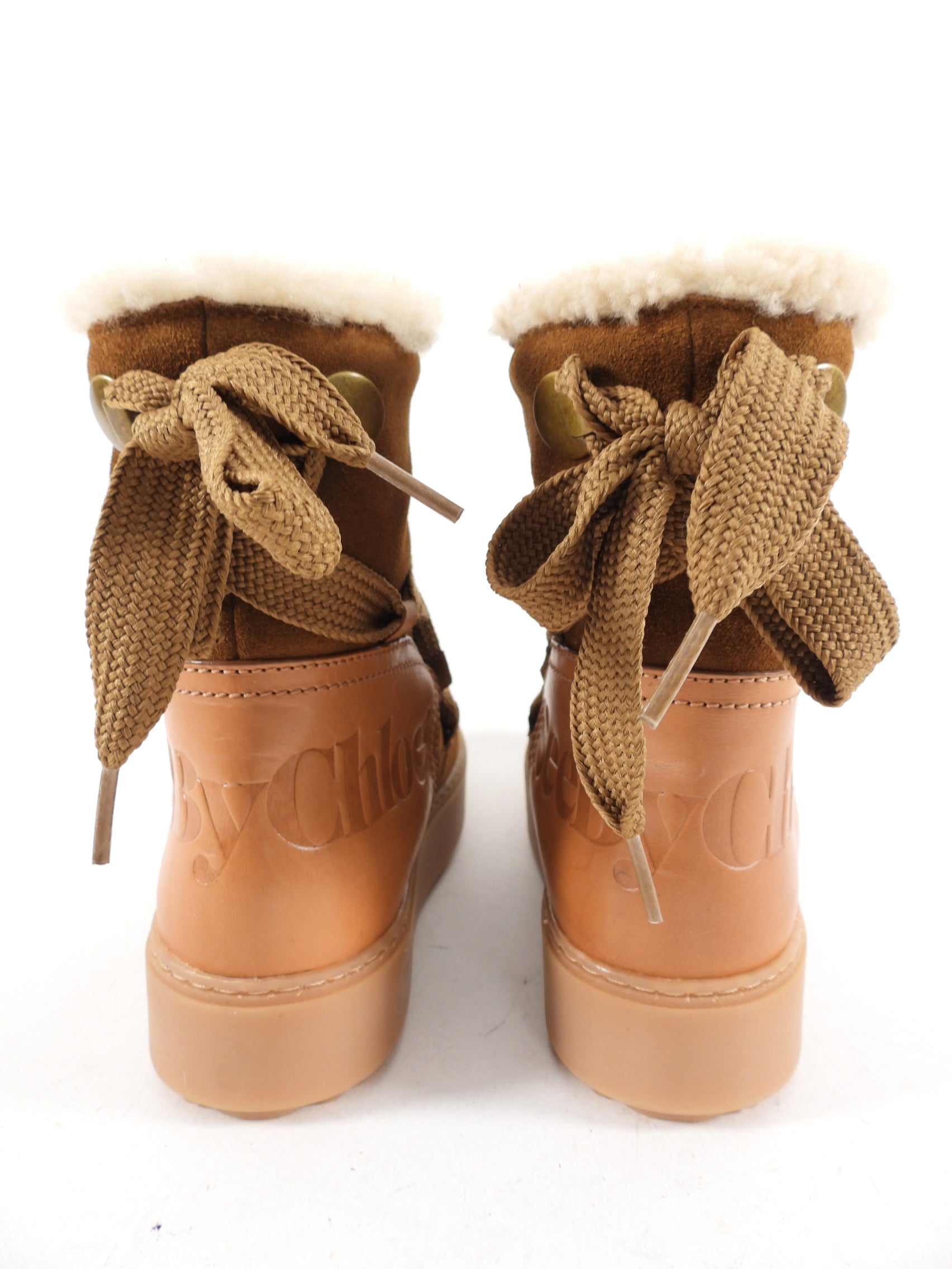 See by Chloe Tan Shearling Charlee Snow Boots - 6 / 6.5