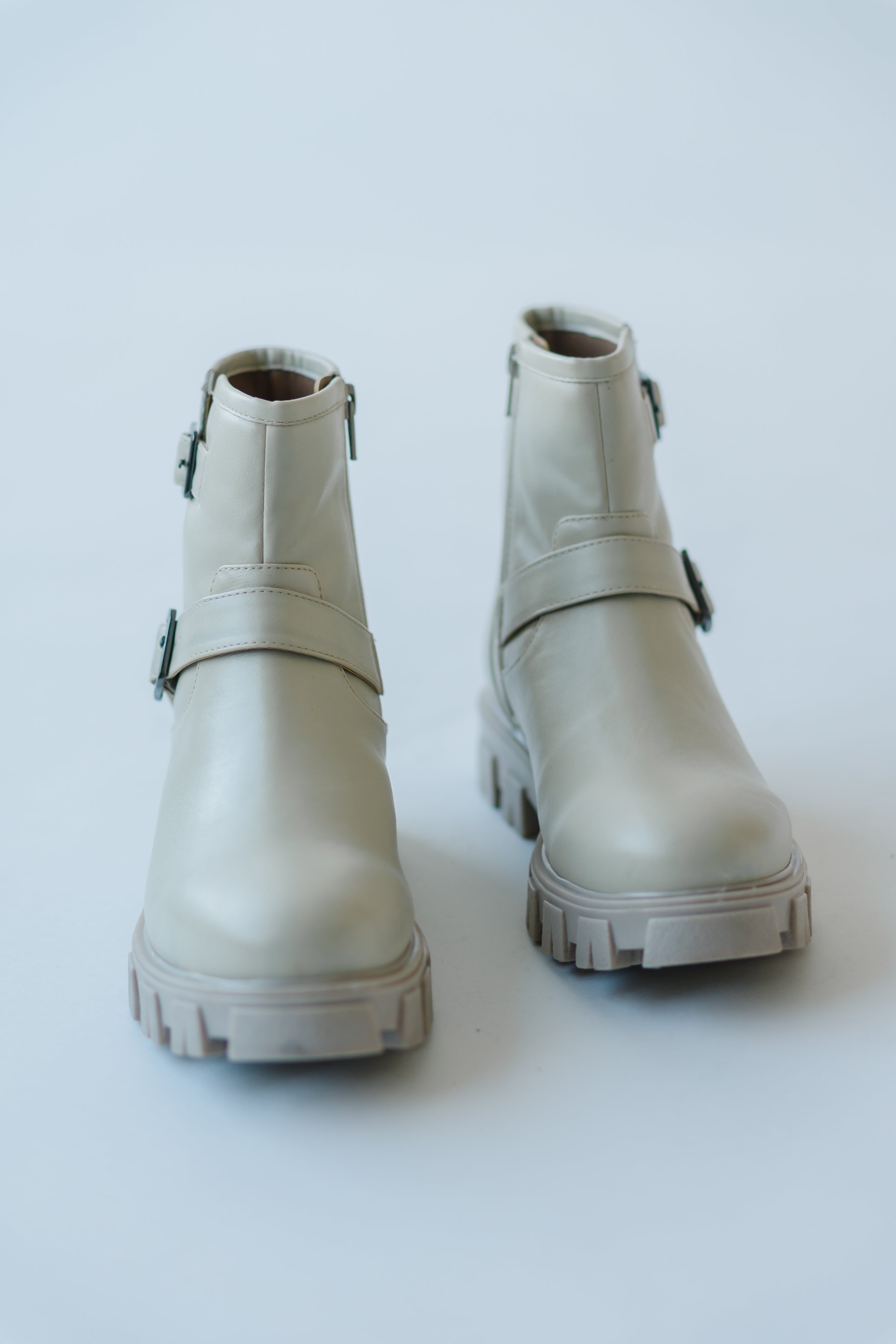 Seychelles: Unbroken Leather Boot in Off White