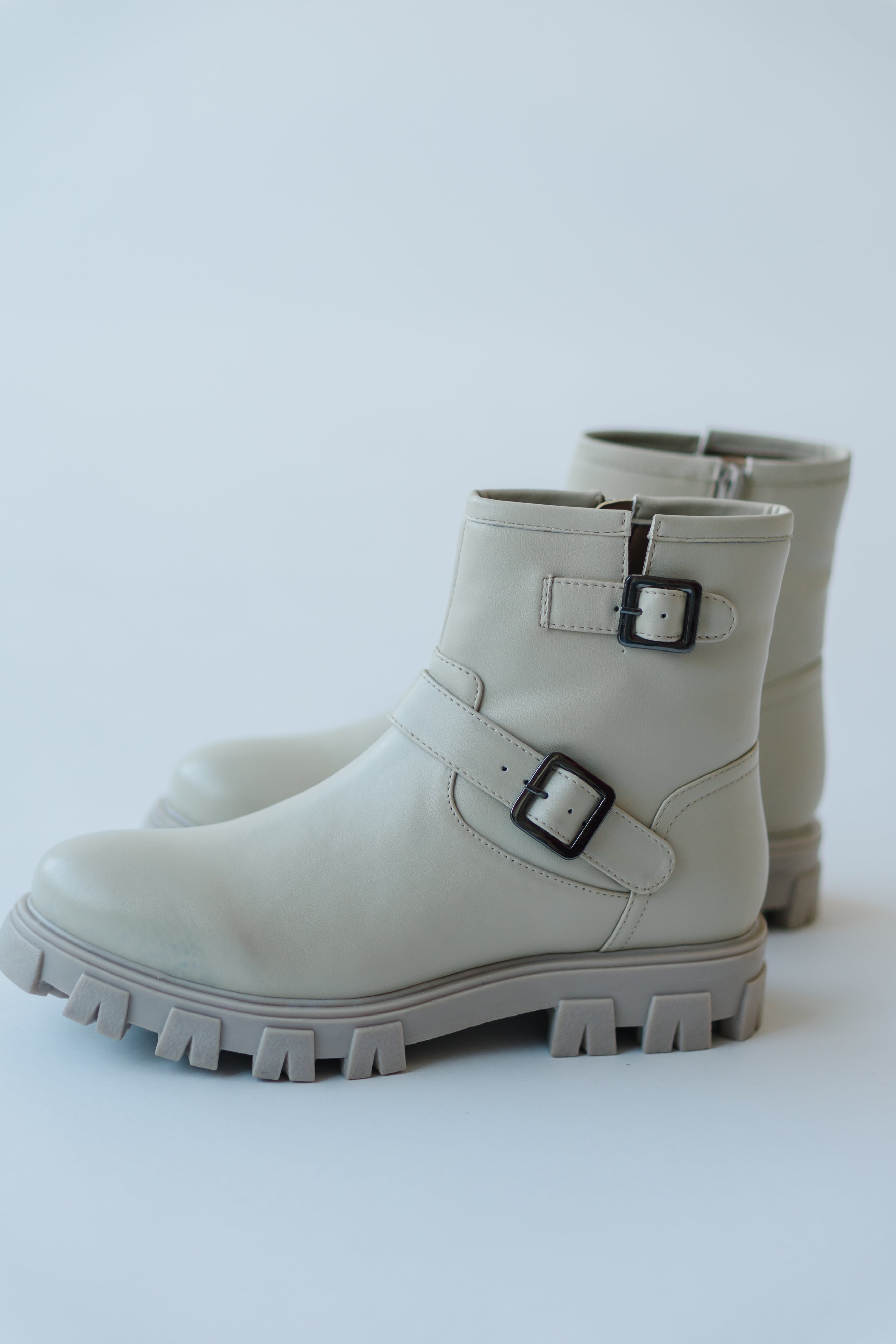 Seychelles: Unbroken Leather Boot in Off White