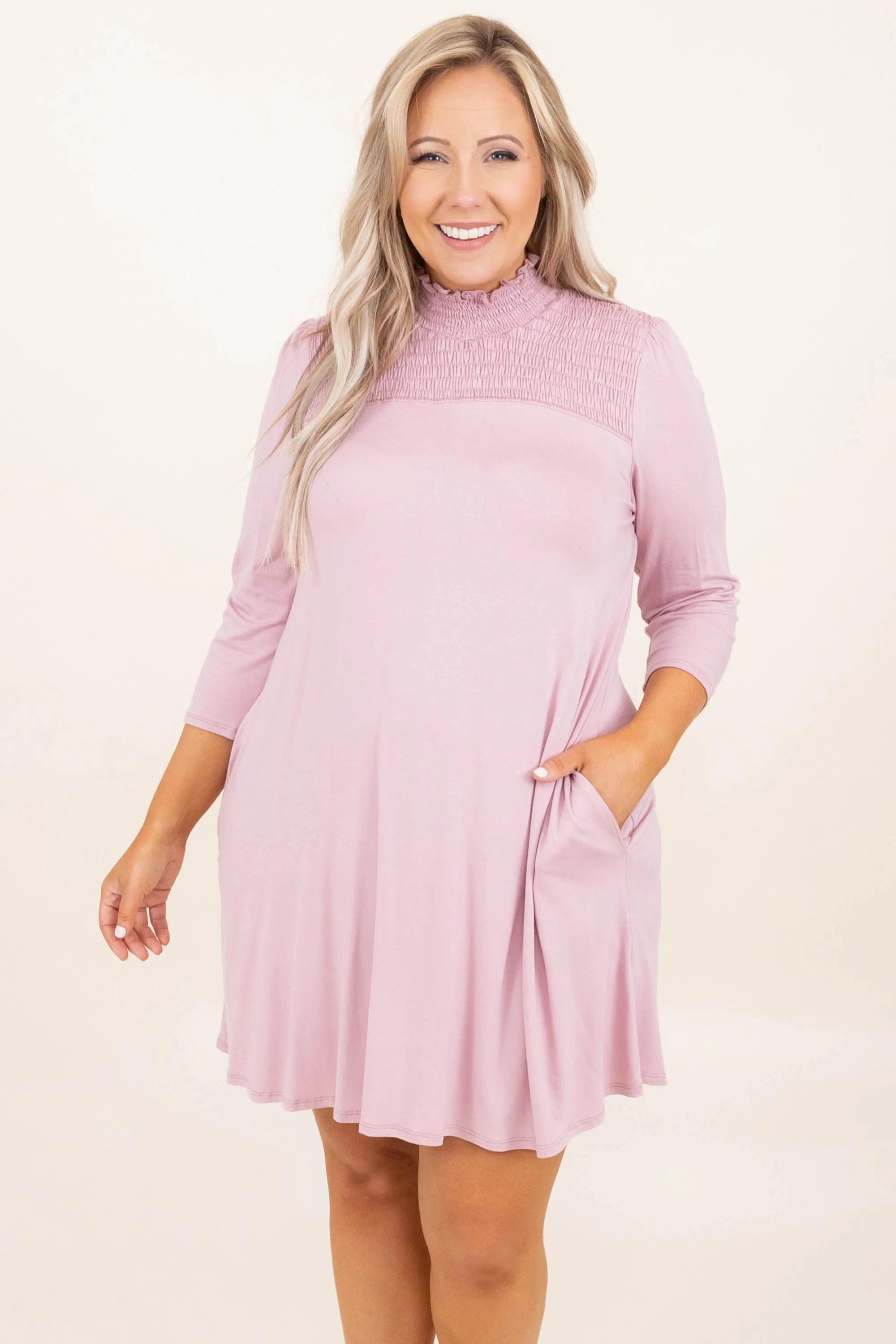 Simply Southern Dress, Dusty Pink