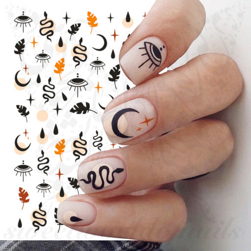 Snake Eye Nail Art Stickers