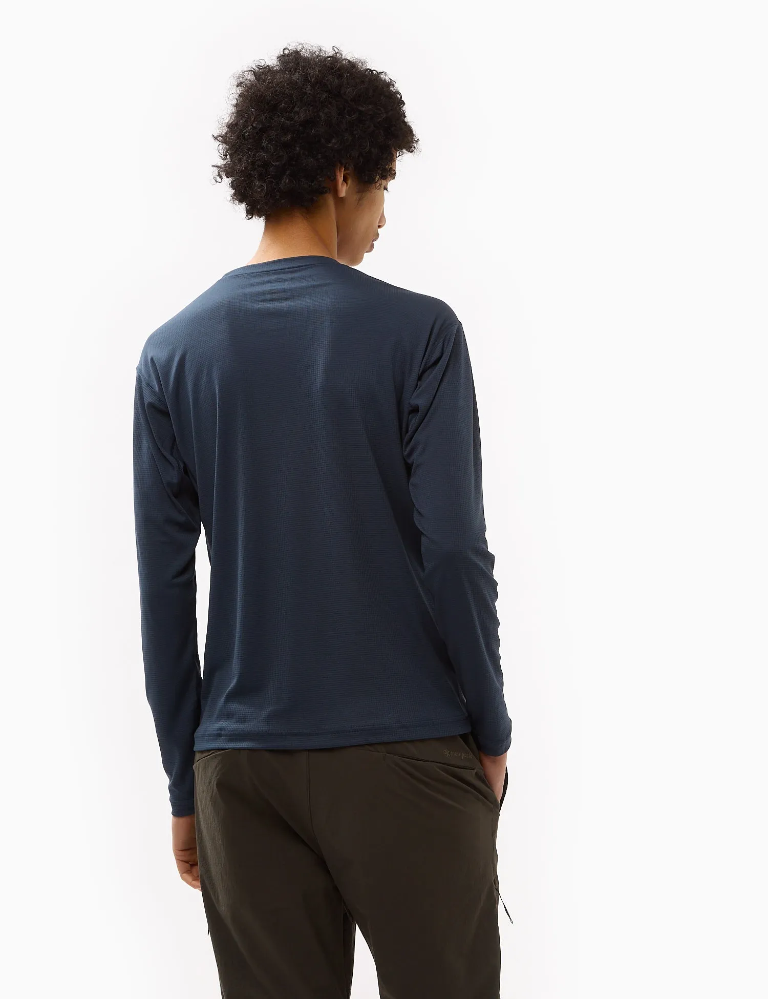 Snow Peak Power Dry Long Sleeve T-Shirt - Midnight Blue