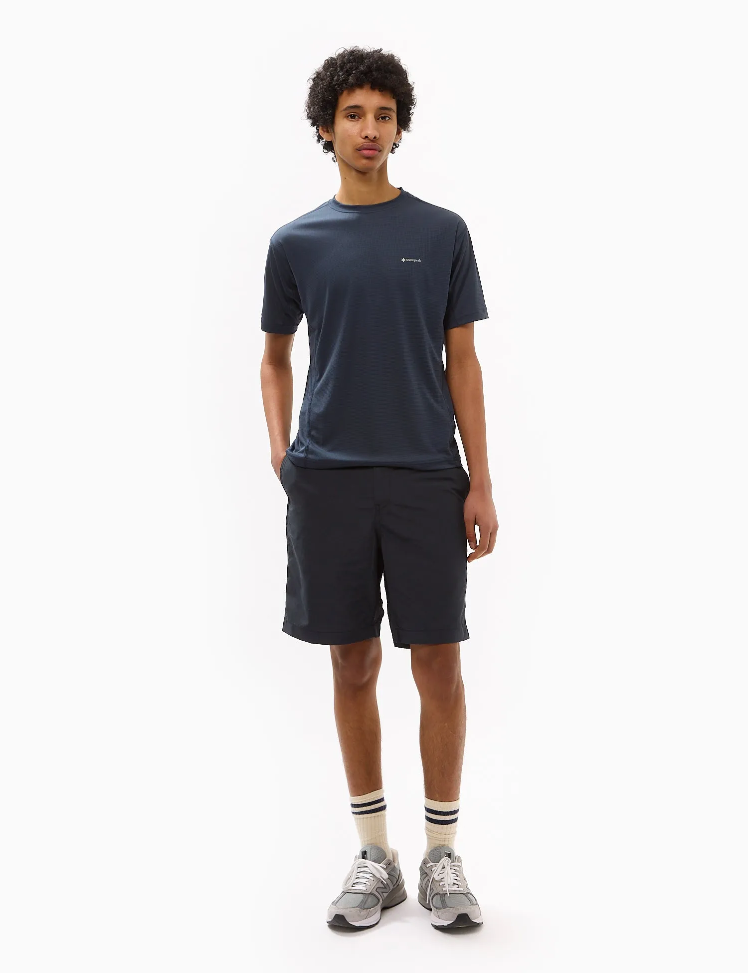 Snow Peak Power Dry Short Sleeve T-Shirt - Midnight Blue