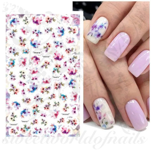 Spring Flowers Nail Stickers