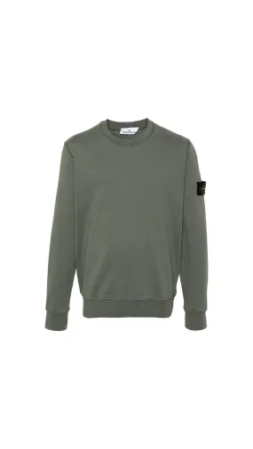 Sweater With Logo - Sage