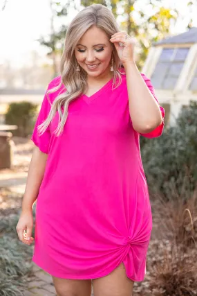 Sweetly Simple Dress, Hot Pink