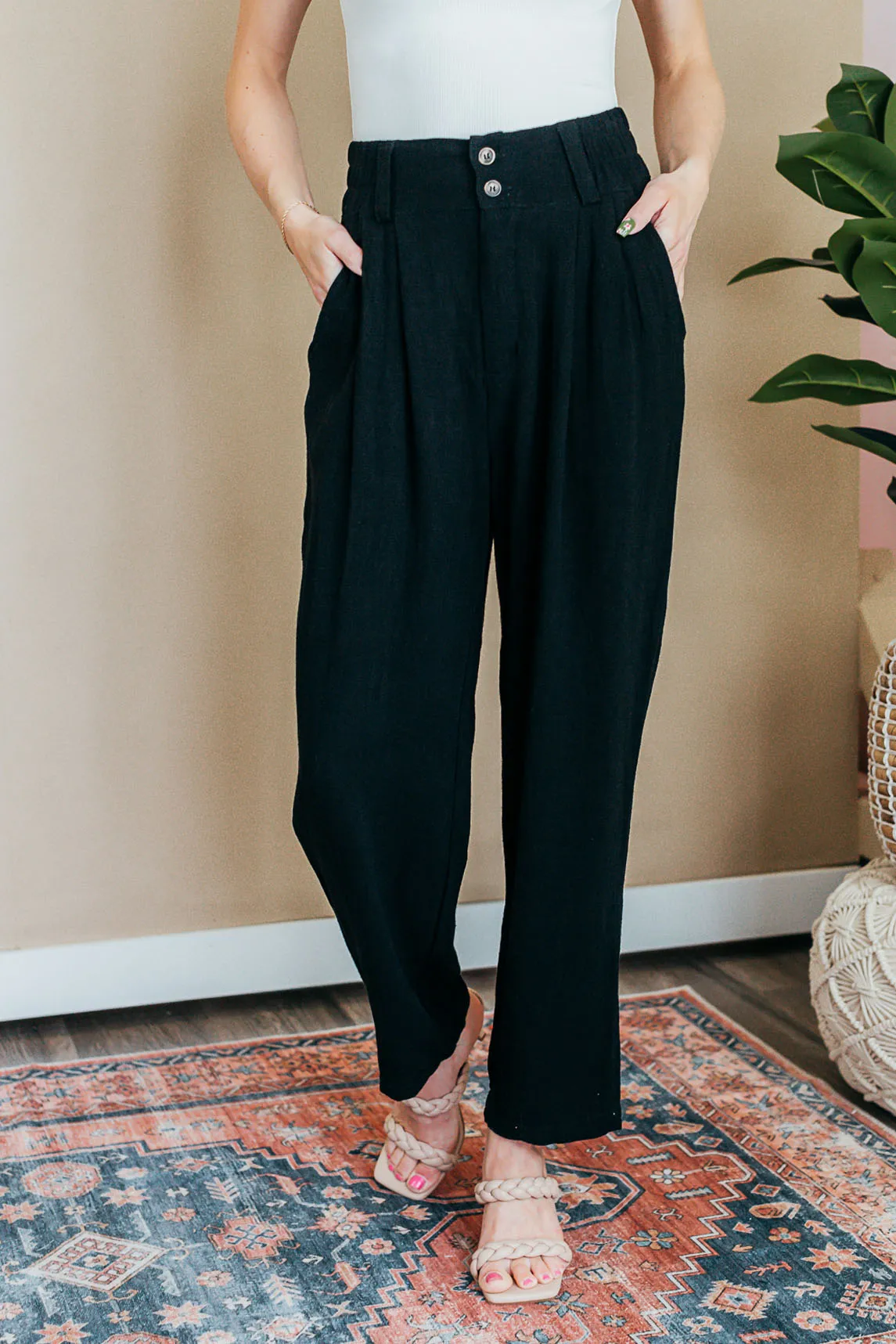 Take A Walk High Waisted Pants - 2 Colors