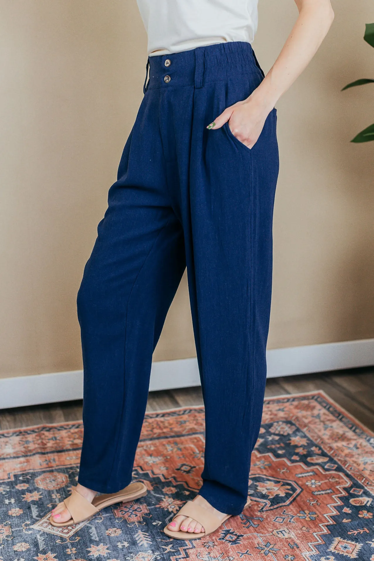 Take A Walk High Waisted Pants - 2 Colors