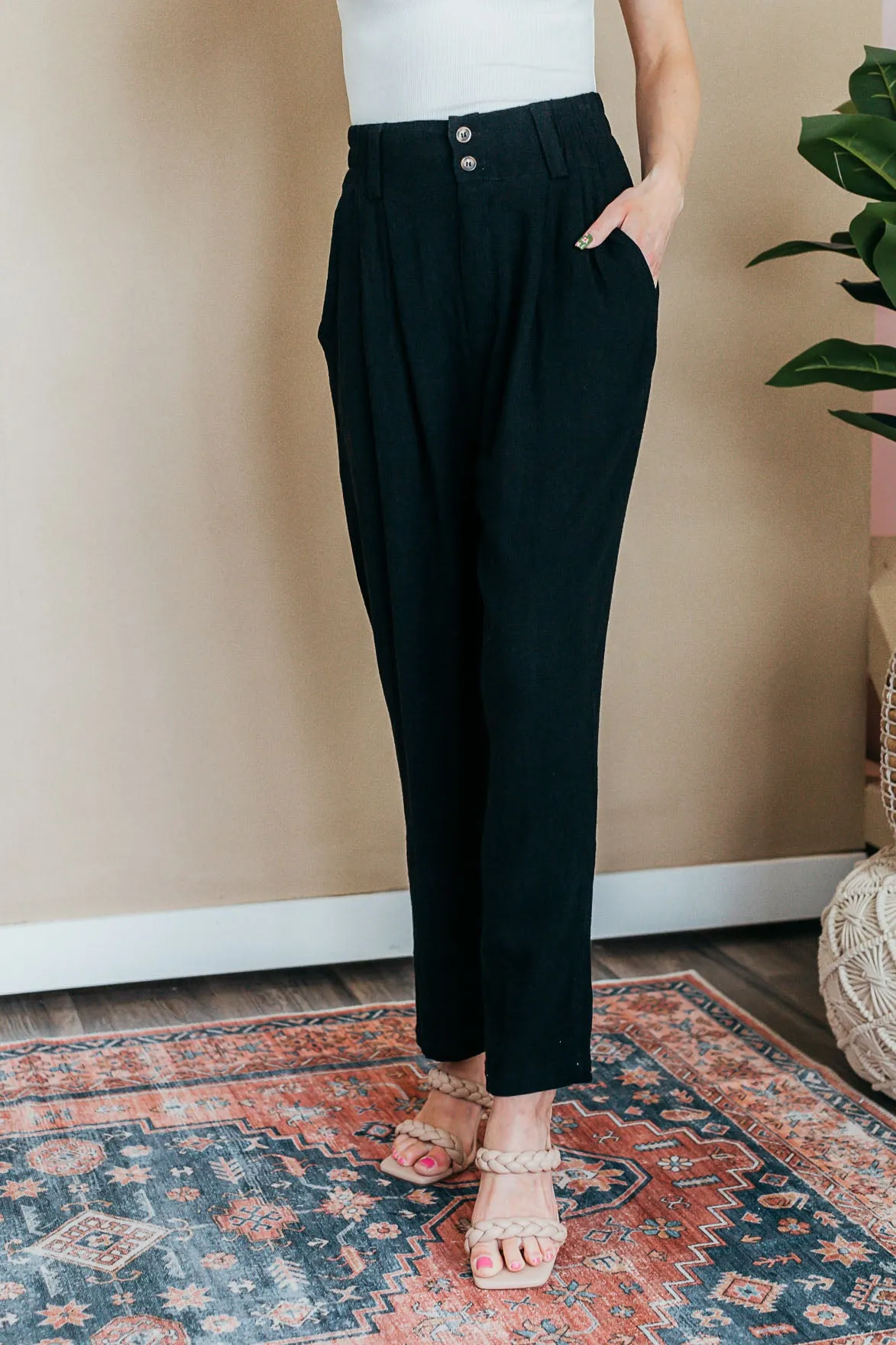 Take A Walk High Waisted Pants - 2 Colors