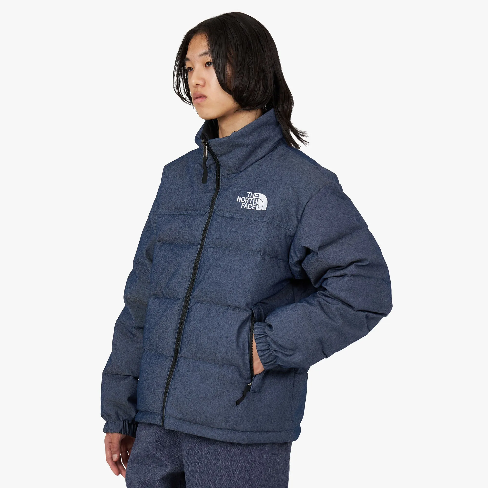 The North Face 92 Reversible Nuptse Jacket / Denim Blue