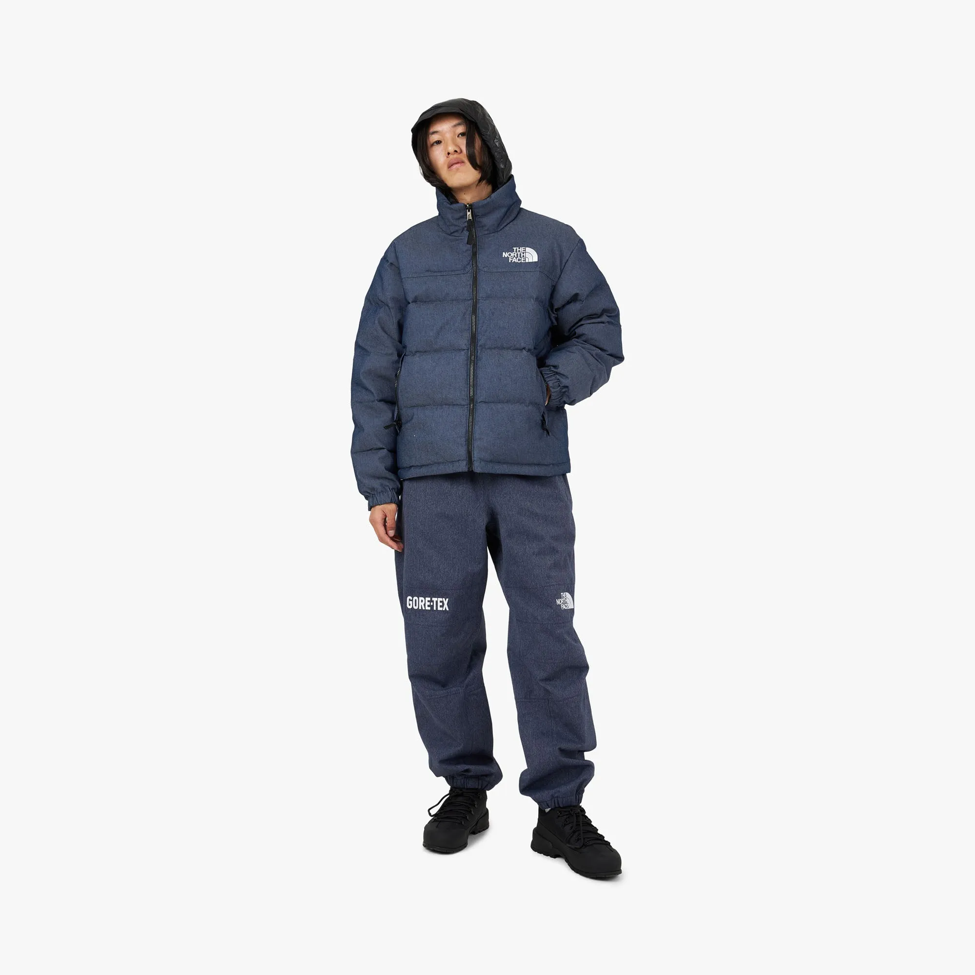 The North Face 92 Reversible Nuptse Jacket / Denim Blue