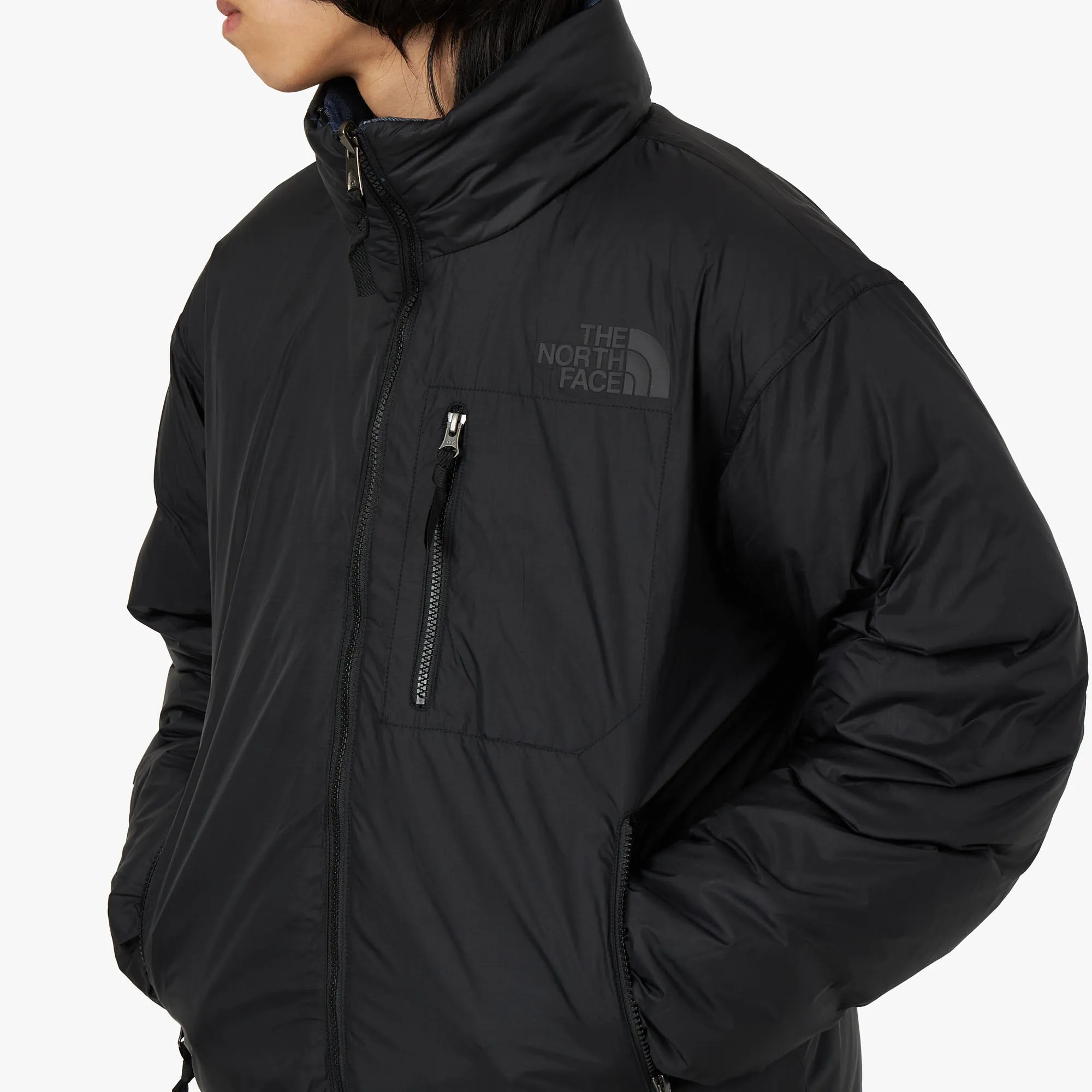 The North Face 92 Reversible Nuptse Jacket / Denim Blue