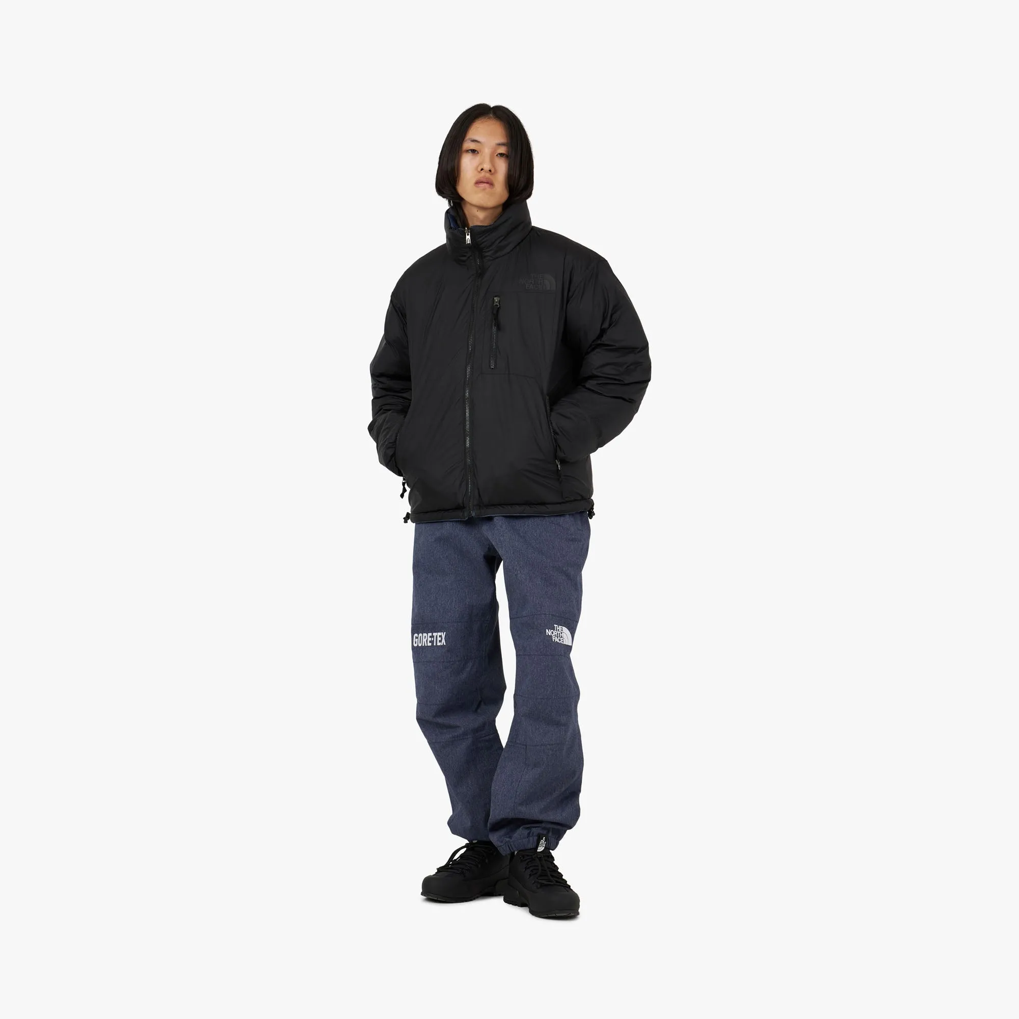 The North Face 92 Reversible Nuptse Jacket / Denim Blue