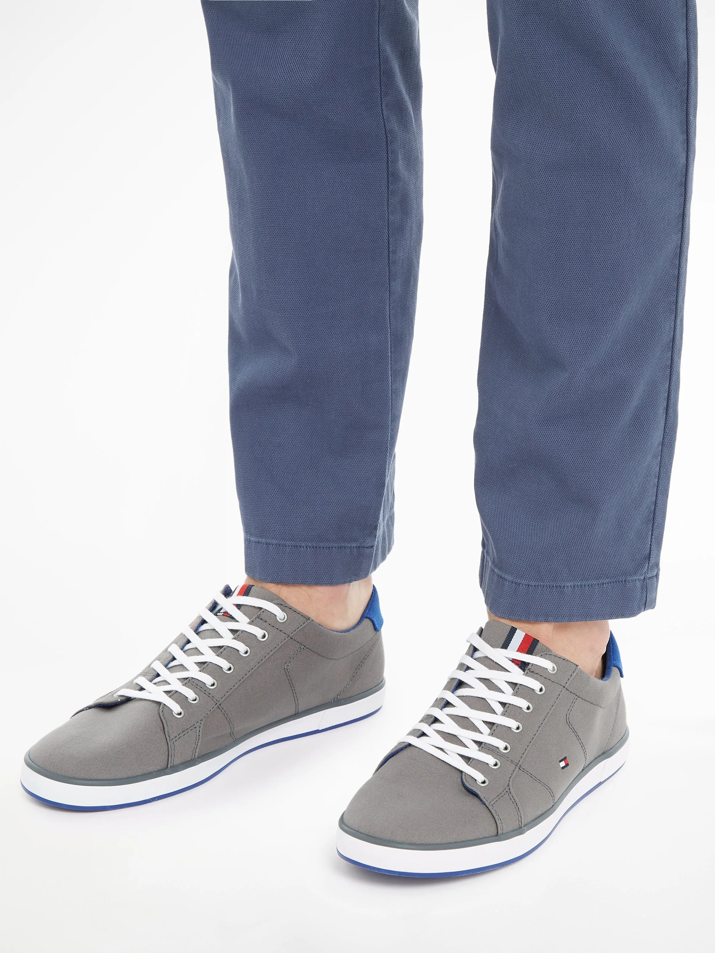 Tommy Hilfiger Steel Grey Canvas Sneaker