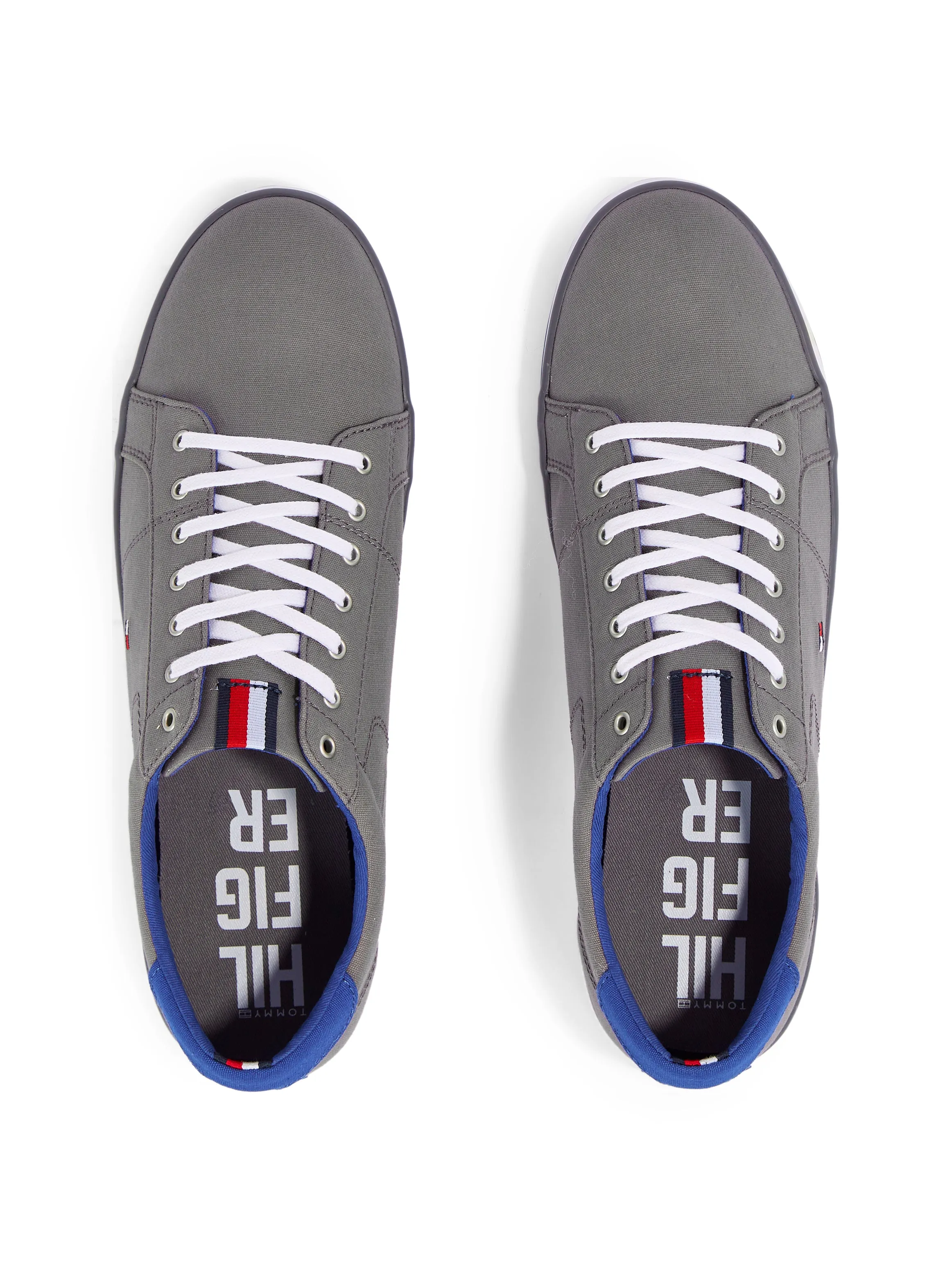 Tommy Hilfiger Steel Grey Canvas Sneaker