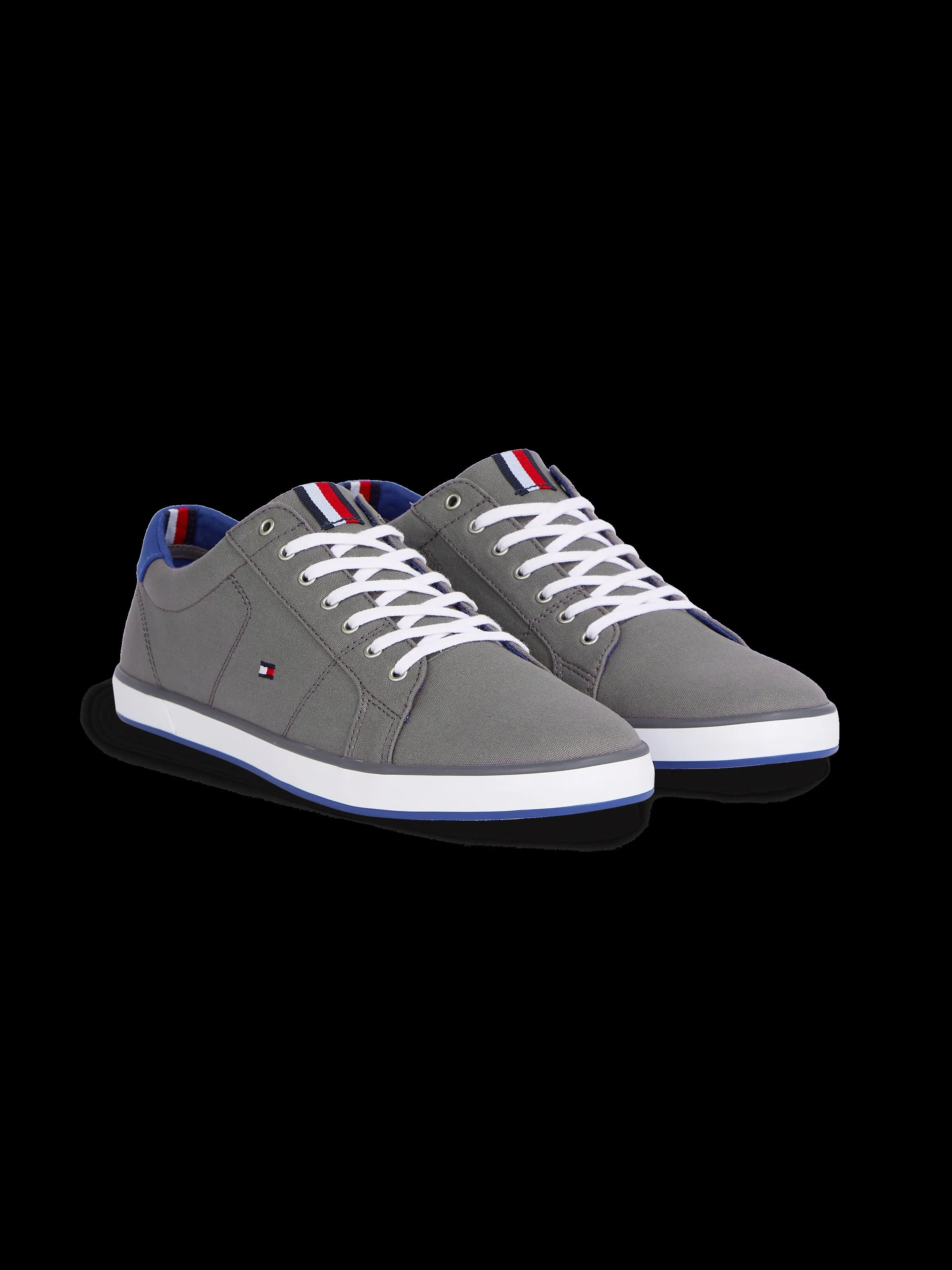 Tommy Hilfiger Steel Grey Canvas Sneaker