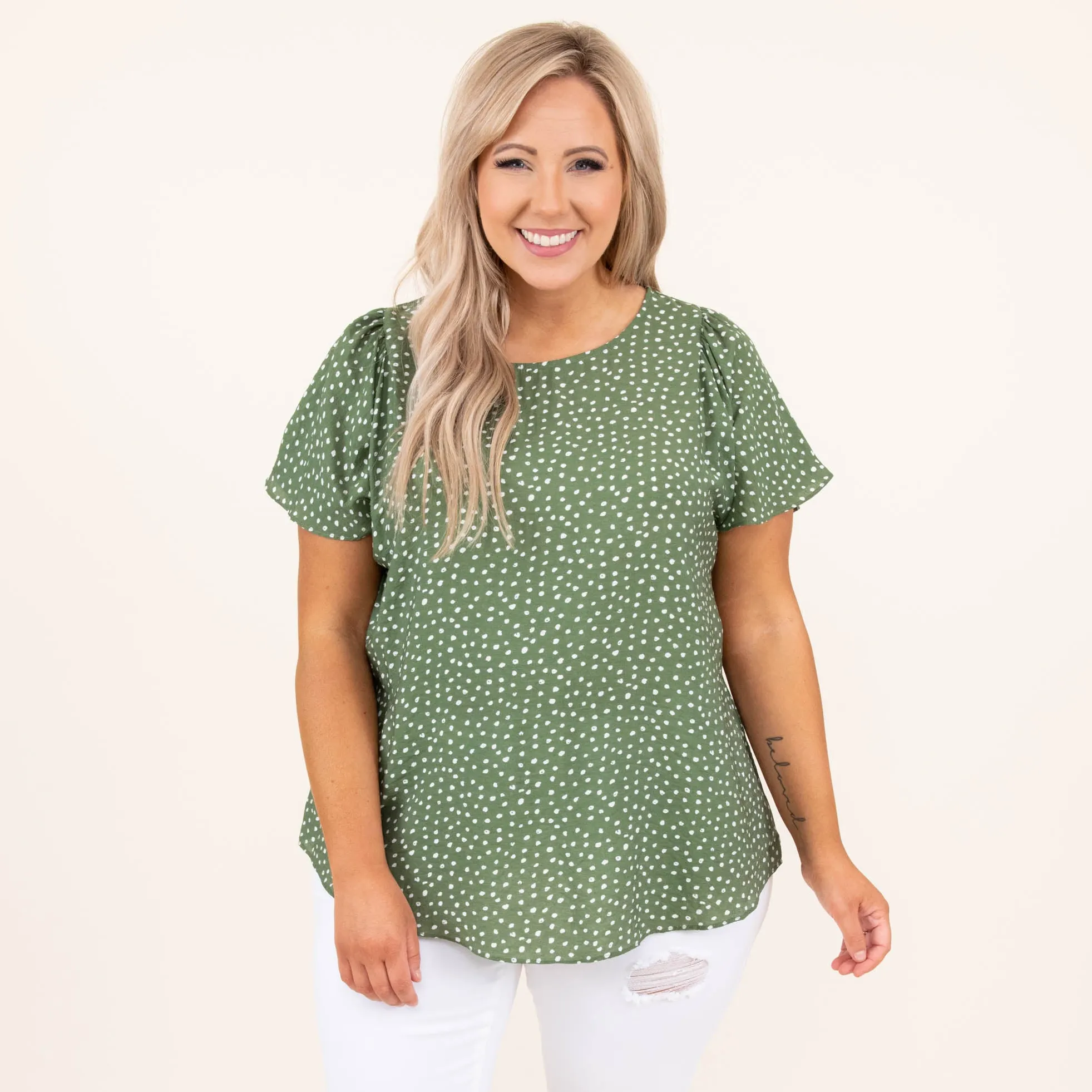 Unspoken Dream Top, Olive