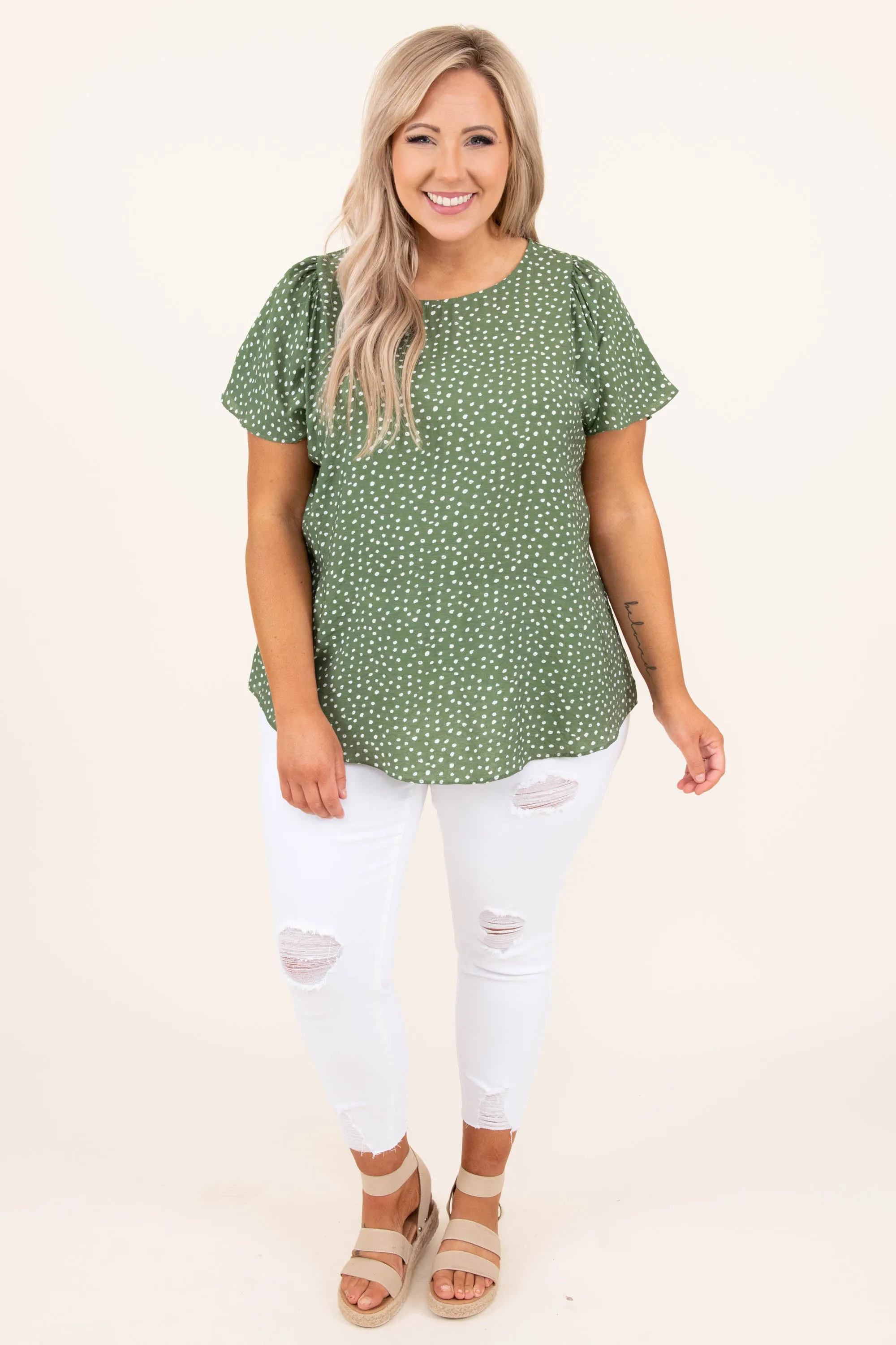 Unspoken Dream Top, Olive