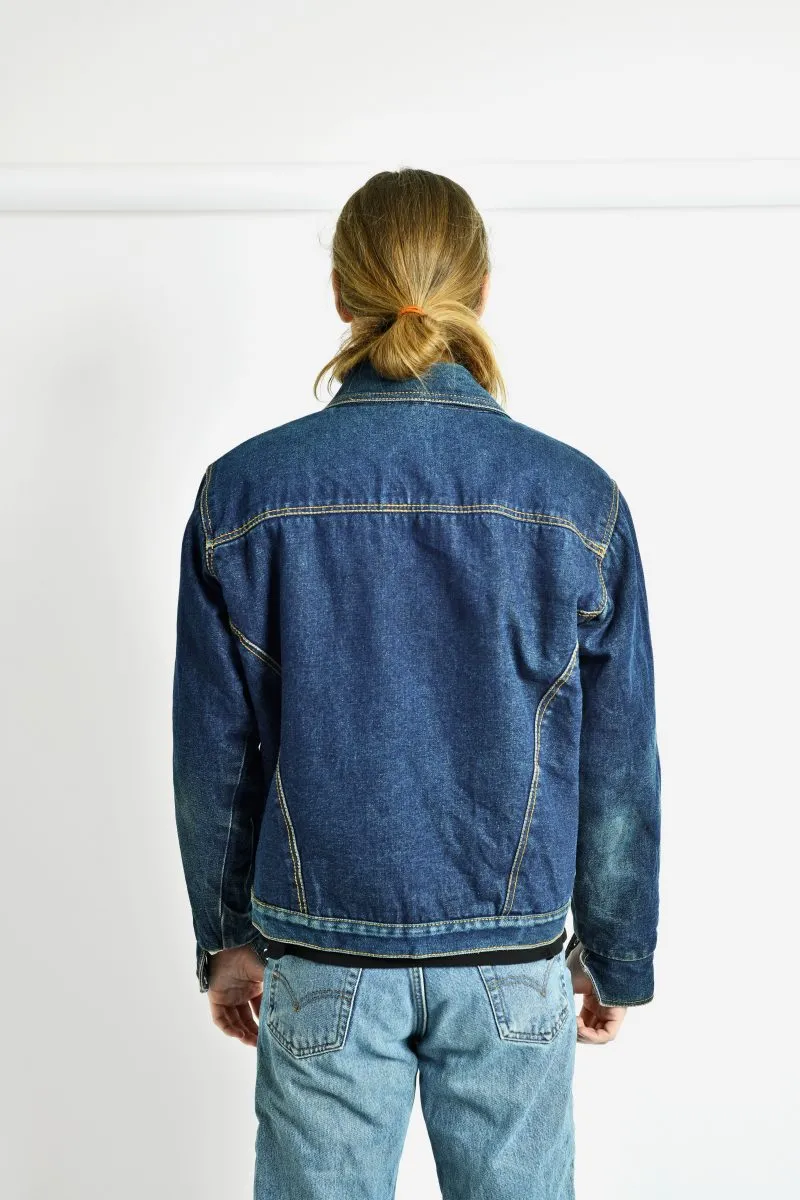 Vintage denim sherpa jacket