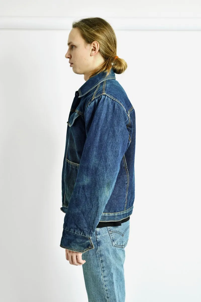 Vintage denim sherpa jacket