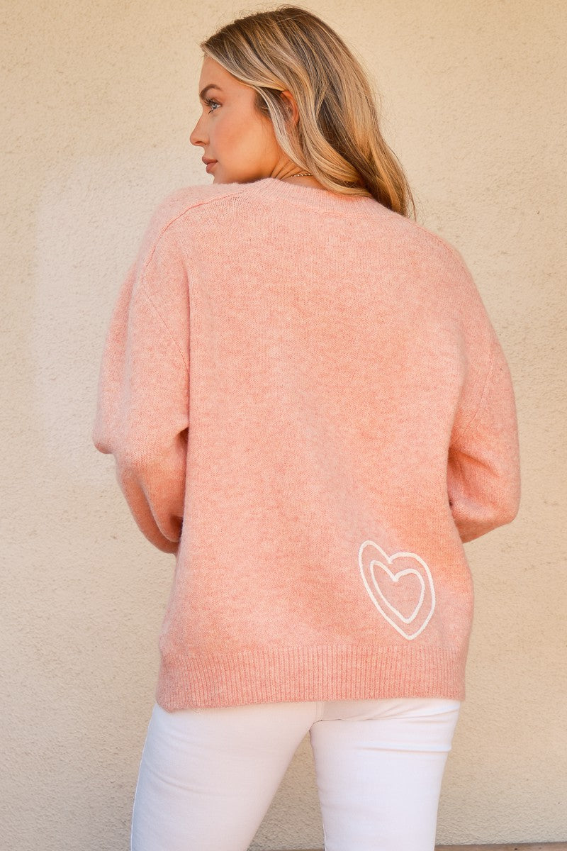 Wifey Heart Embroidered Sweater