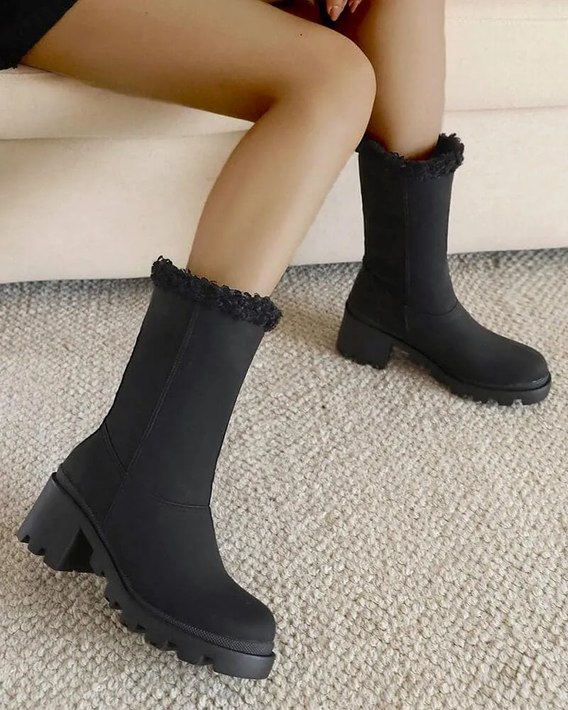 Women's Fashion Fleece Thermal Ankle Boots