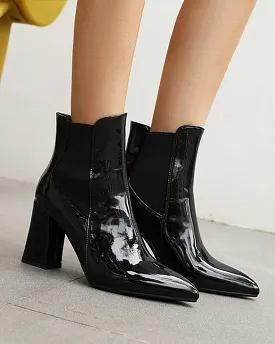 Women's Fashion Web celebrity style Pointed Toe Ankle Boots