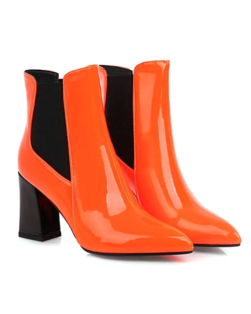 Women's Fashion Web celebrity style Pointed Toe Ankle Boots