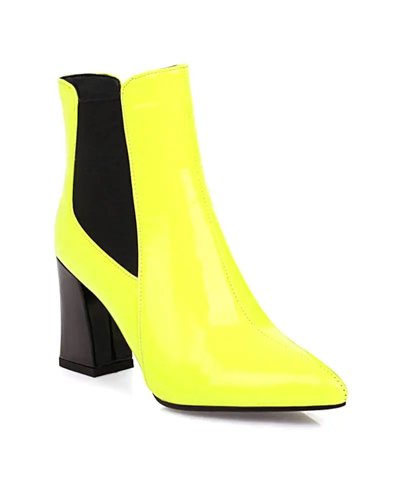 Women's Fashion Web celebrity style Pointed Toe Ankle Boots