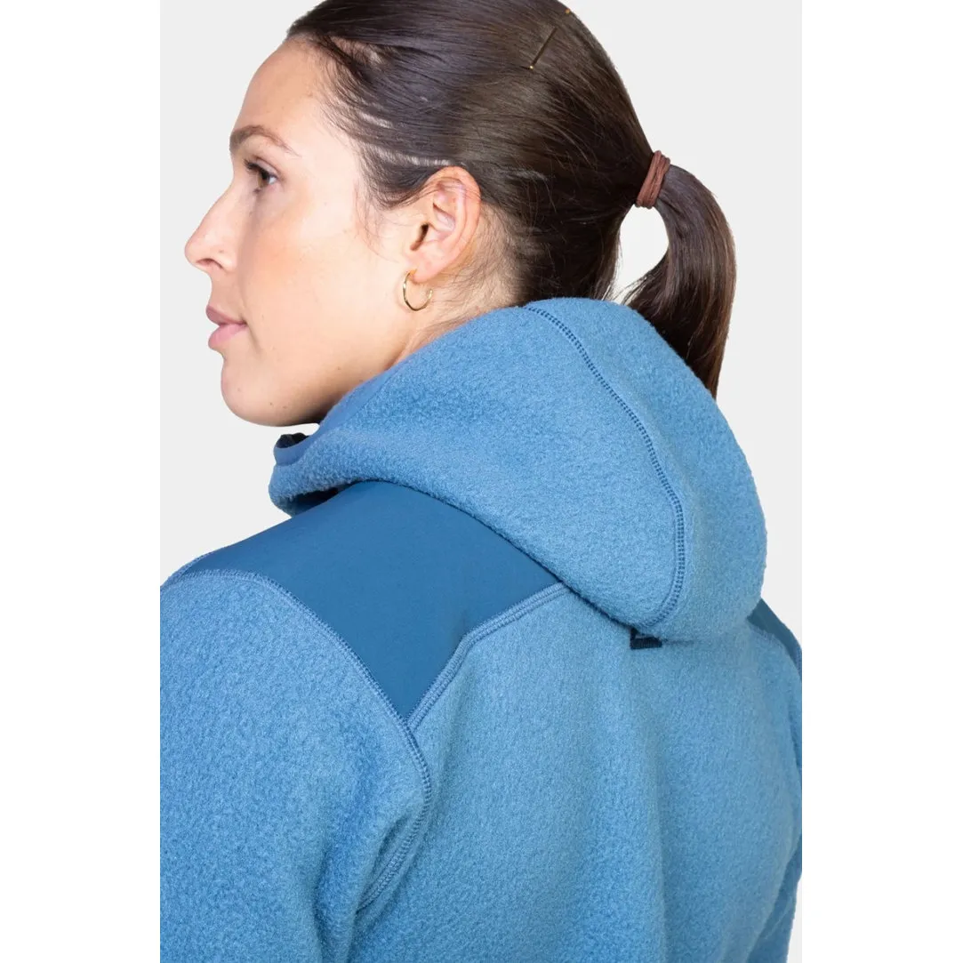 Womens Highpile Hooded Fleece Jacket