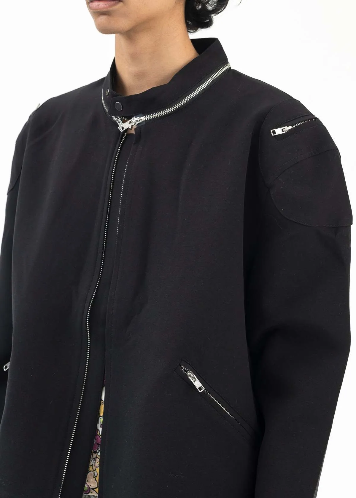 ZIPPER JACKET - BLACK